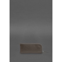 Leather pocket key holder 5.0 Dark beige