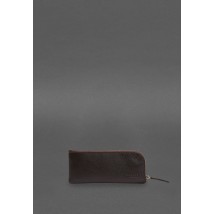 Leather pocket key holder 5.0 dark brown