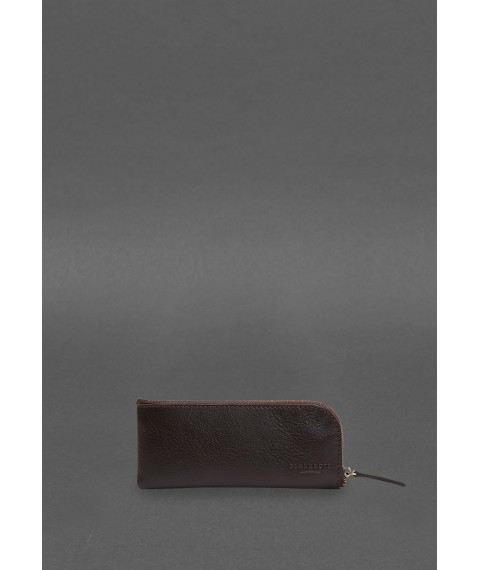 Leather pocket key holder 5.0 dark brown