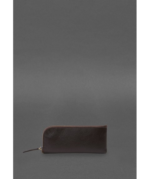 Leather pocket key holder 5.0 dark brown