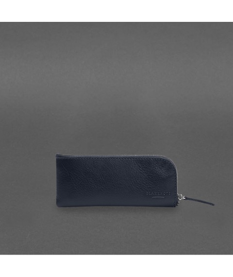 Leather pocket key holder 5.0 Dark blue