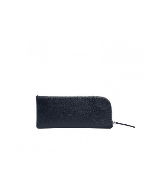 Leather pocket key holder 5.0 Dark blue