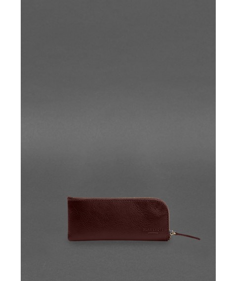 Leather pocket key holder 5.0 Burgundy