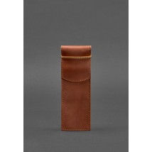 Кожаный чехол для ручек 1.0 светло-коричневый Crazy Horse