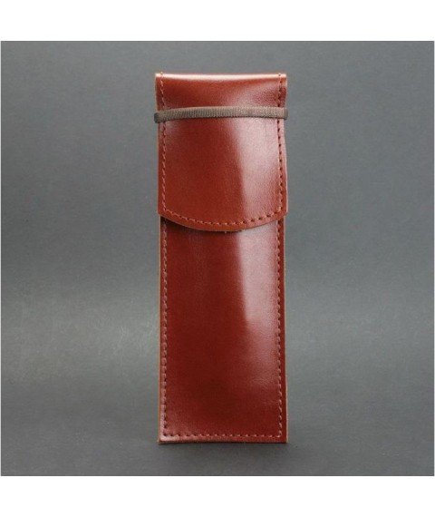 Leather pen case 1.0 light brown