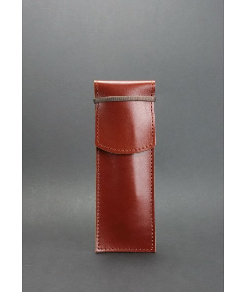 Leather pen case 1.0 light brown