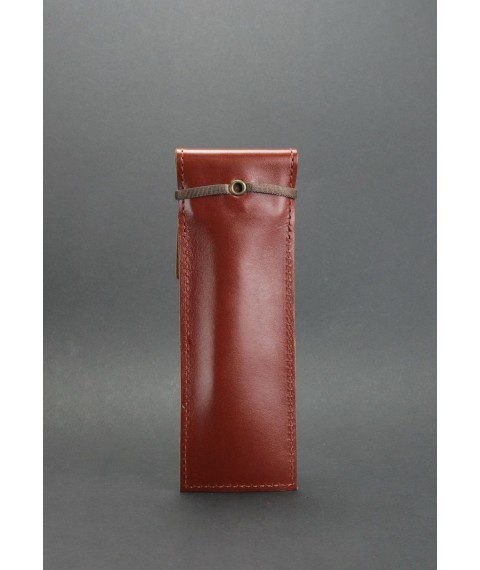 Leather pen case 1.0 light brown