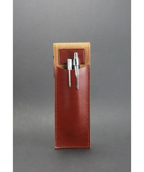 Leather pen case 1.0 light brown