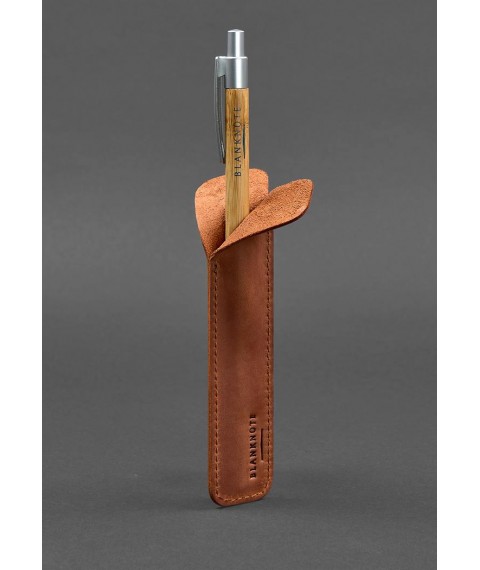 Шкіряний чохол для ручок 2.0 світло-коричневий Crazy Horse