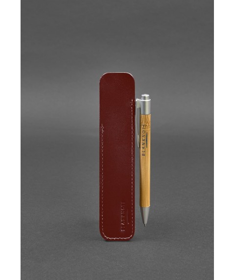 Кожаный чехол для ручки 2.0 Бордовый