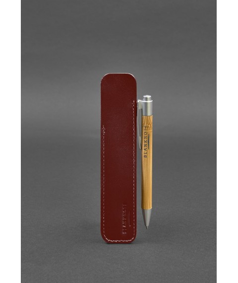 Leather pen case 2.0 Burgundy