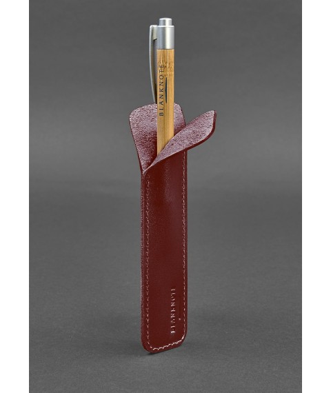 Leather pen case 2.0 Burgundy