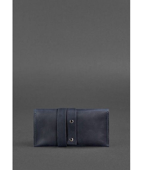 Leather tobacco pouch 1.0 blue