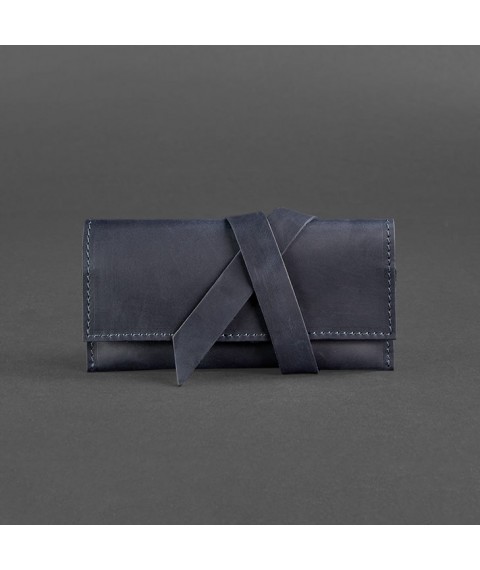 Leather tobacco pouch 1.0 blue