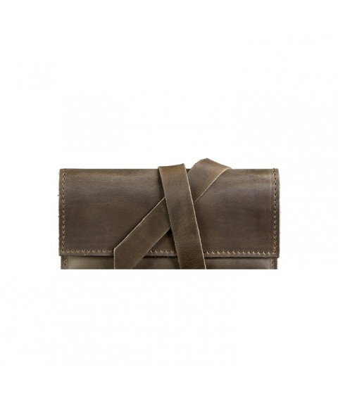 Leather tobacco pouch 1.0 dark brown