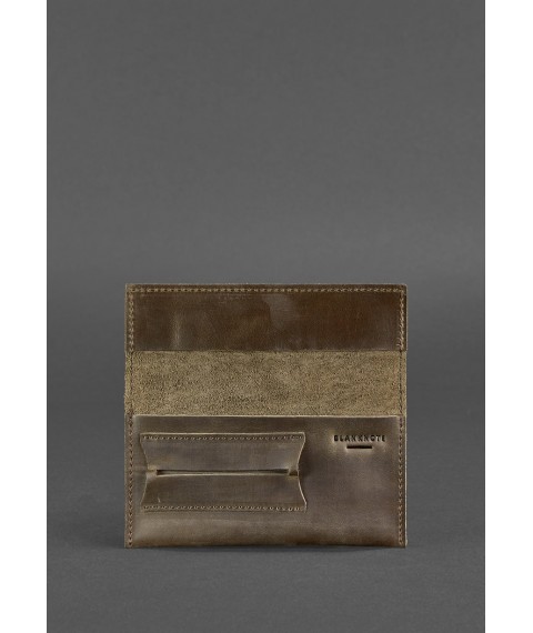 Leather tobacco pouch 1.0 dark brown