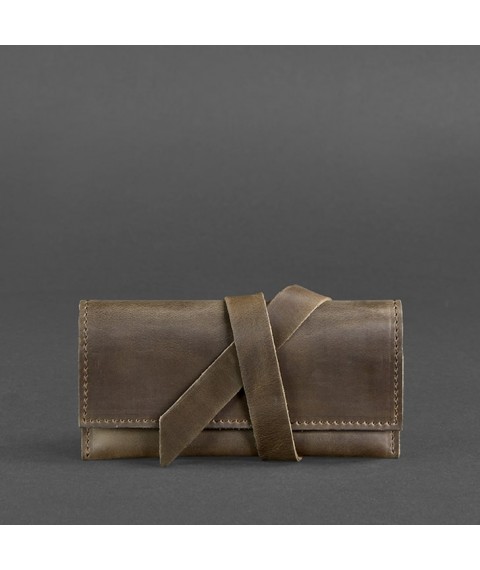 Leather tobacco pouch 1.0 dark brown