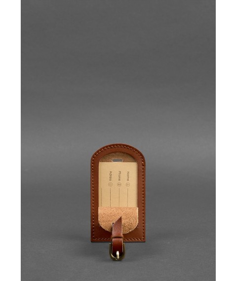 Leather Luggage Tag 2.0 Light Brown