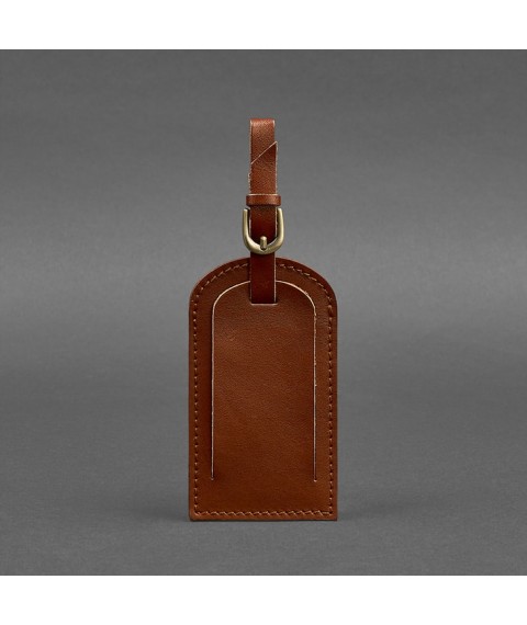 Leather Luggage Tag 2.0 Light Brown
