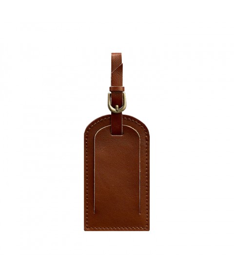 Leather Luggage Tag 2.0 Light Brown