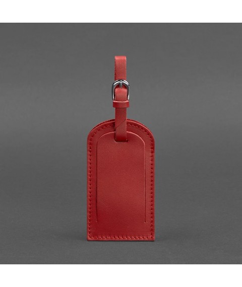 Leather luggage tag 2.0 Red