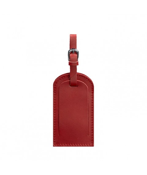 Leather luggage tag 2.0 Red