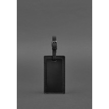 Leather Luggage Tag 3.0 Black Crazy Horse