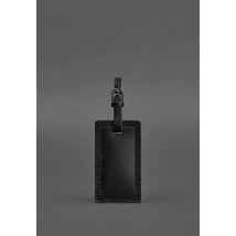 Leather luggage tag 3.0 black Crust