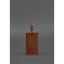 Шкіряна бірка для багажу 3.0 Світло-коричнева