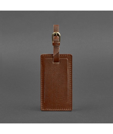 Leather Luggage Tag 3.0 Light Brown