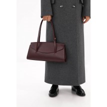 Сумка из натуральной кожи diadia maxi бордовая