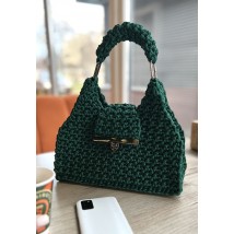 Женская зеленая плетеная сумка Доминика Lonska bags