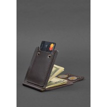 Men's leather wallet brown 10.0 money clip