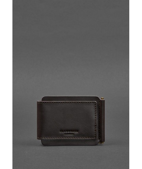 Men's leather wallet brown 10.0 money clip
