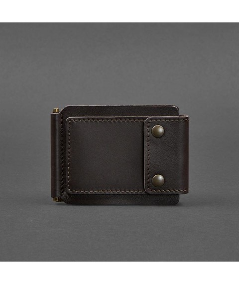 Men's leather wallet brown 10.0 money clip