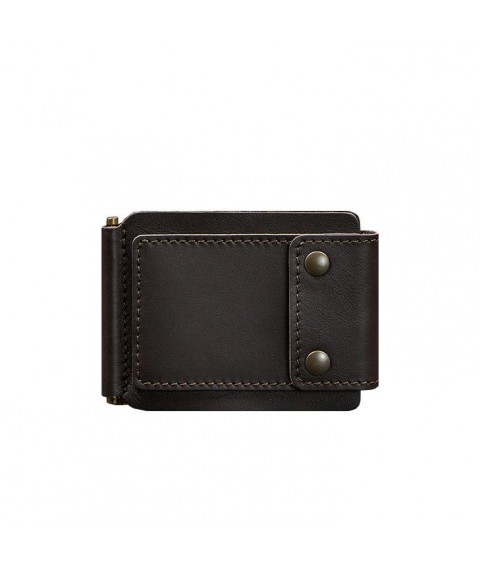 Men's leather wallet brown 10.0 money clip