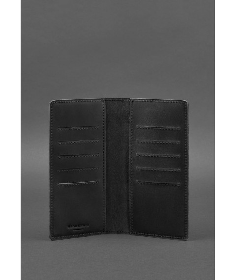 Leather coin wallet 11.0 black Crazy Horse