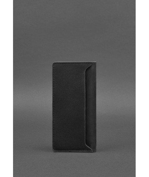 Leather coin wallet 11.0 black Crazy Horse