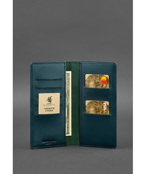 Leather banknote wallet 11.0 green