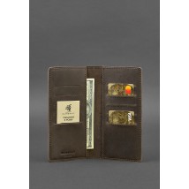 Leather banknote wallet 11.0 dark brown