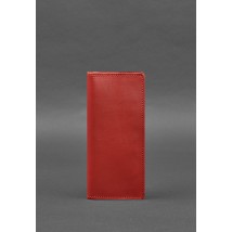 Шкіряне портмоне-купюрник 11.0 червоне