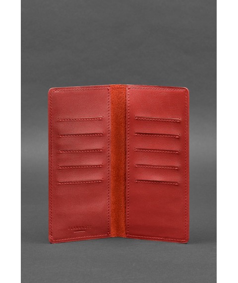 Leather banknote wallet 11.0 red