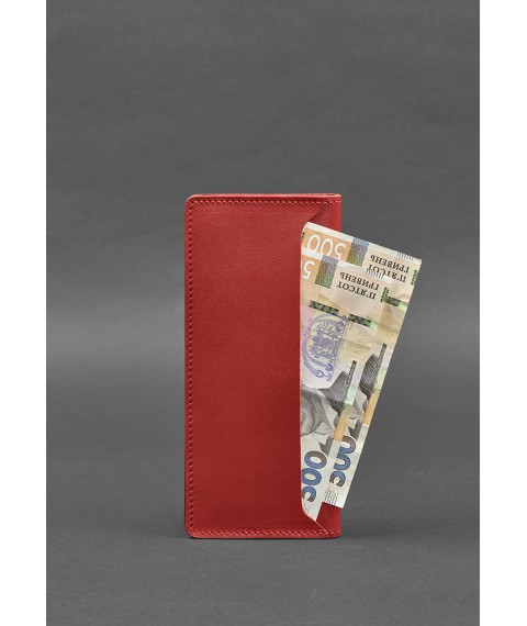 Leather banknote wallet 11.0 red