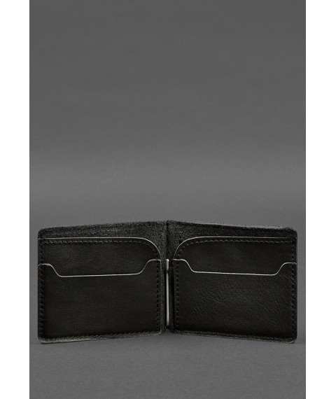 Leather wallet 13.0 clip black crust