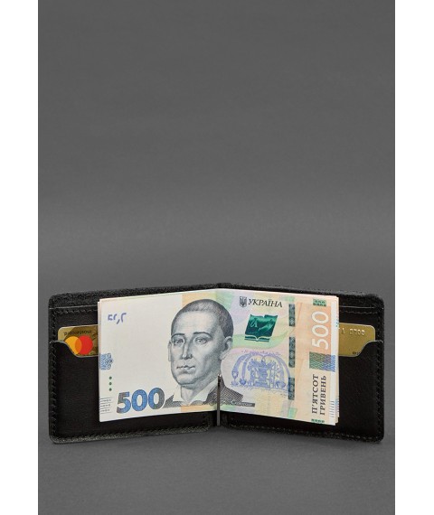 Leather wallet 13.0 clip black crust