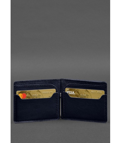 Leather wallet 13.0 clip blue crust