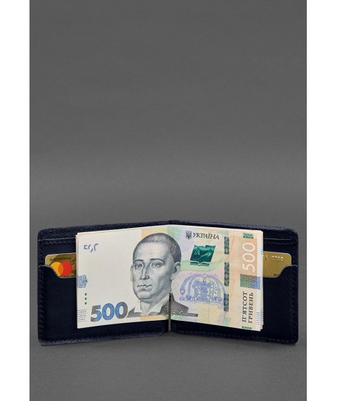 Leather wallet 13.0 clip blue crust