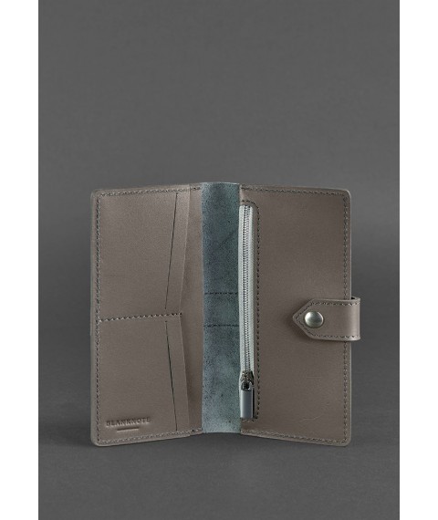 Leather women's wallet 3.1 dark beige Crust
