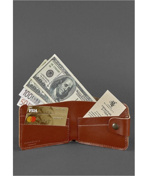 Leather wallet 4.3 light brown