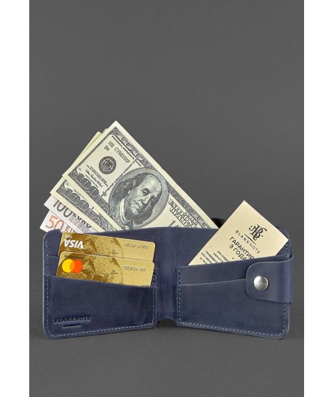 Leather wallet 4.3 blue